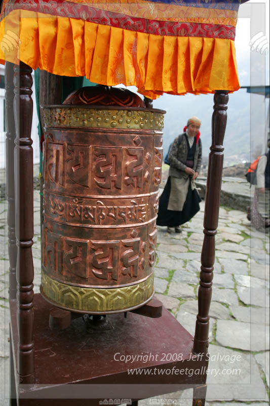 Holy Copper Prayer Wheels Batman - Everest Base Camp - Nepal