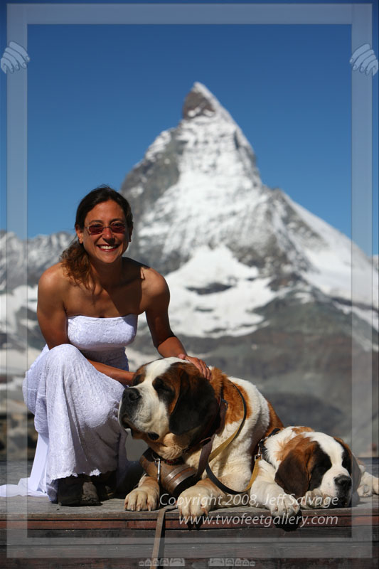 St. Bernard Love - Matterhorn, Zermatt, Switzerland