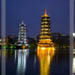 Nightime at the Tourist Warf - Guilin, Chin