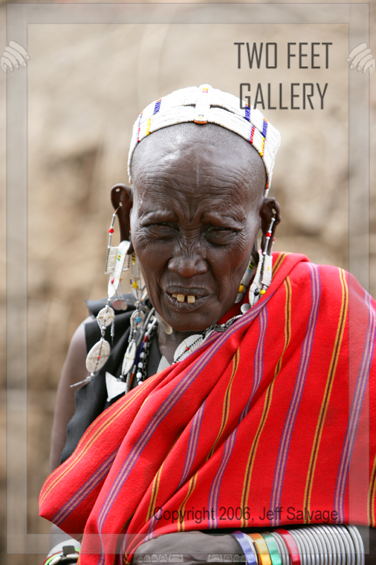 Maasai Woman<BR>Ngorongoro Crater, Tanzania