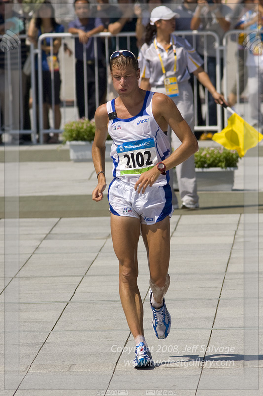 Alex Schwazer<BR>50K Men's Race Walk<BR>2008 Olympic Games - Beijing, China
