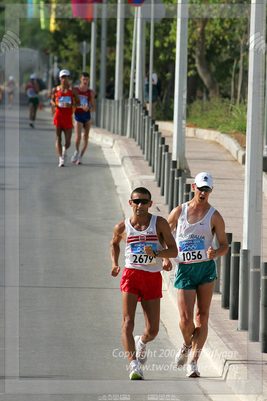 Nathan Deakes & Robert Korzeniowksi<BR>50K Men's Race Walk<BR>2004 Olympic Games - Athens, Greece